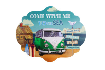 Houten bord come to sea