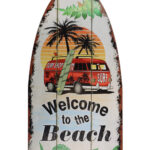 Houten bord beach surfplank