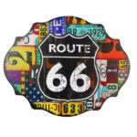Houten bord Route 66