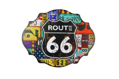 Houten bord Route 66