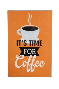Houten bord Time for coffee
