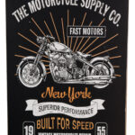 Houten bord Motorcycle