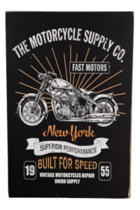 Houten bord Motorcycle