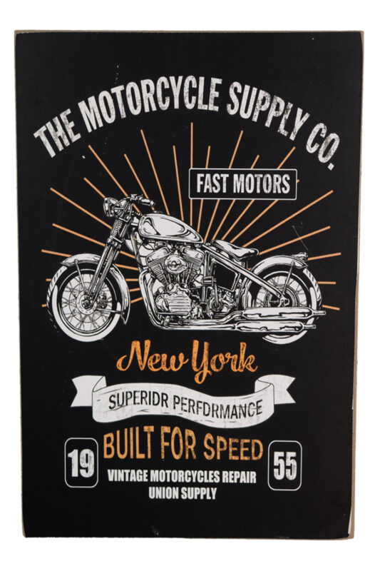 Houten bord Motorcycle