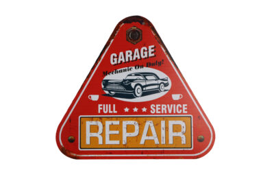 Houten bord Garage full service