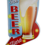 Houten bord Ice beer here