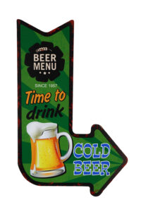 Houten bord Time to drink