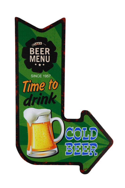 Houten bord Time to drink