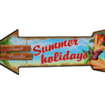 Houten bord Beach Paradise