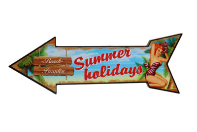 Houten bord Beach Paradise