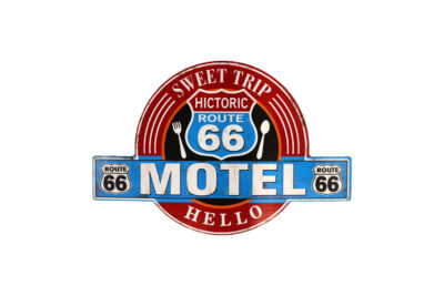 Houten bord motel