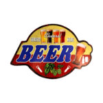 Houten bord beer 2