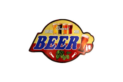 Houten bord beer 2