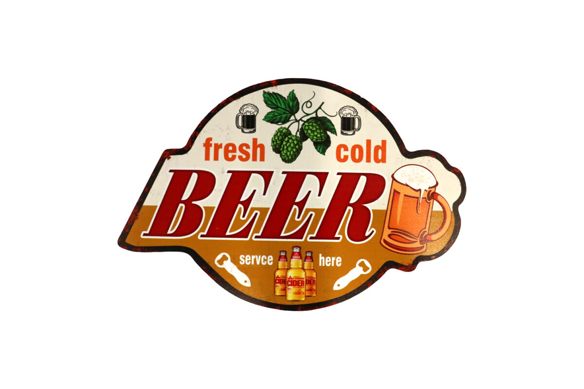 Houten bord beer