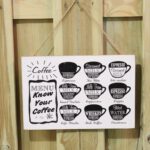 Houten bord coffee menu — foto 2