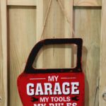 Houten bord My garage tools — foto 2