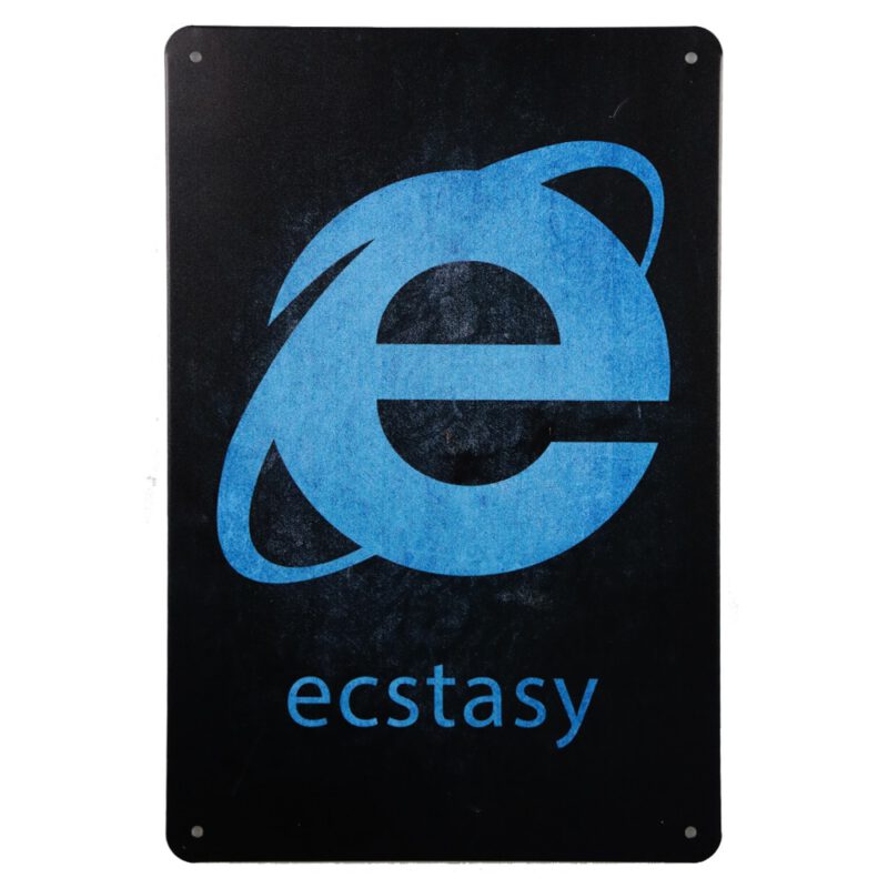 Metalen bord ecstasy