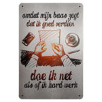 Metalen bord goed verdienen — foto 1