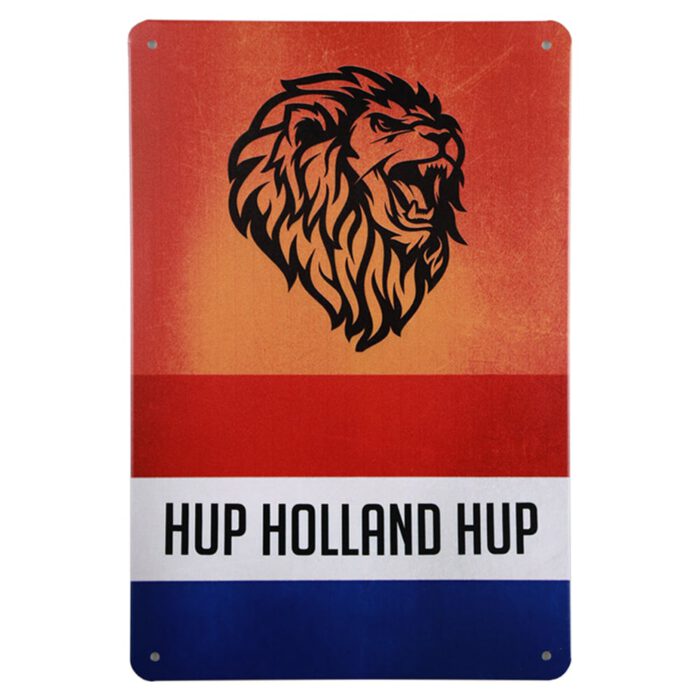 Metalen bord hup holland hup