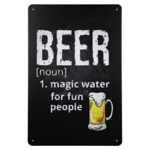 Metalen bord magic water