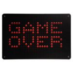 Metalen bord Game over