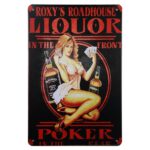 Metalen bord liquor en poker — foto 1