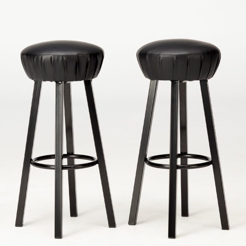 Barkruk iron black 2 stuks