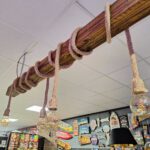 Houten hanglamp touw — foto 2