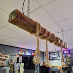 Houten hanglamp touw — foto 3