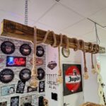 Houten hanglamp touw