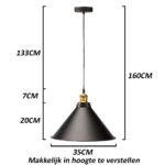Industriële hanglamp Edison 2 stuks — foto 2