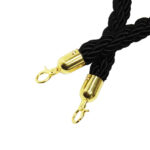 Vip/Afzetpaal Koord rope zwart Goud