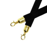 Vip/Afzetpaal Koord velvet zwart Goud