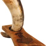 Viking hoorn + Houten stand