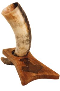 Viking hoorn + Houten stand