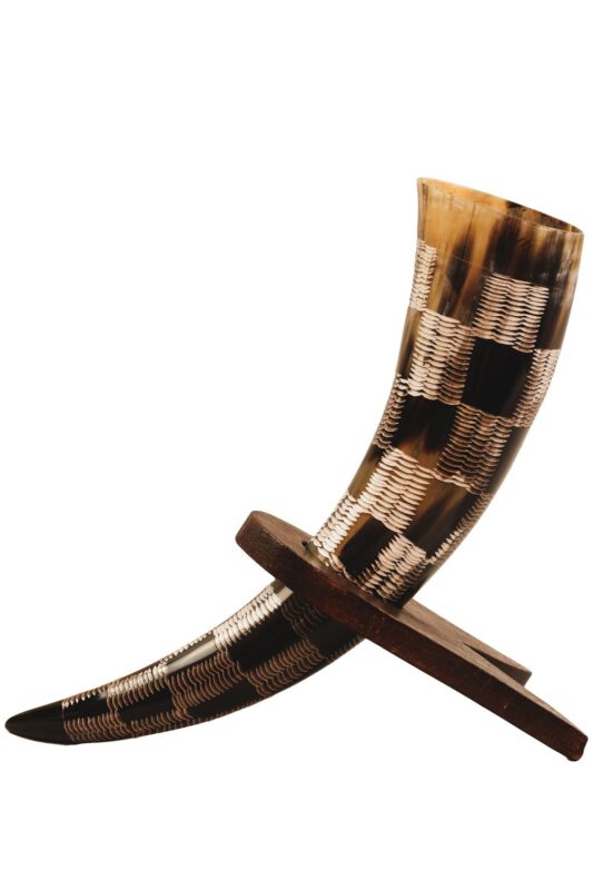 Viking beker geruit design