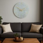 Wandklok wit marmer — foto 2