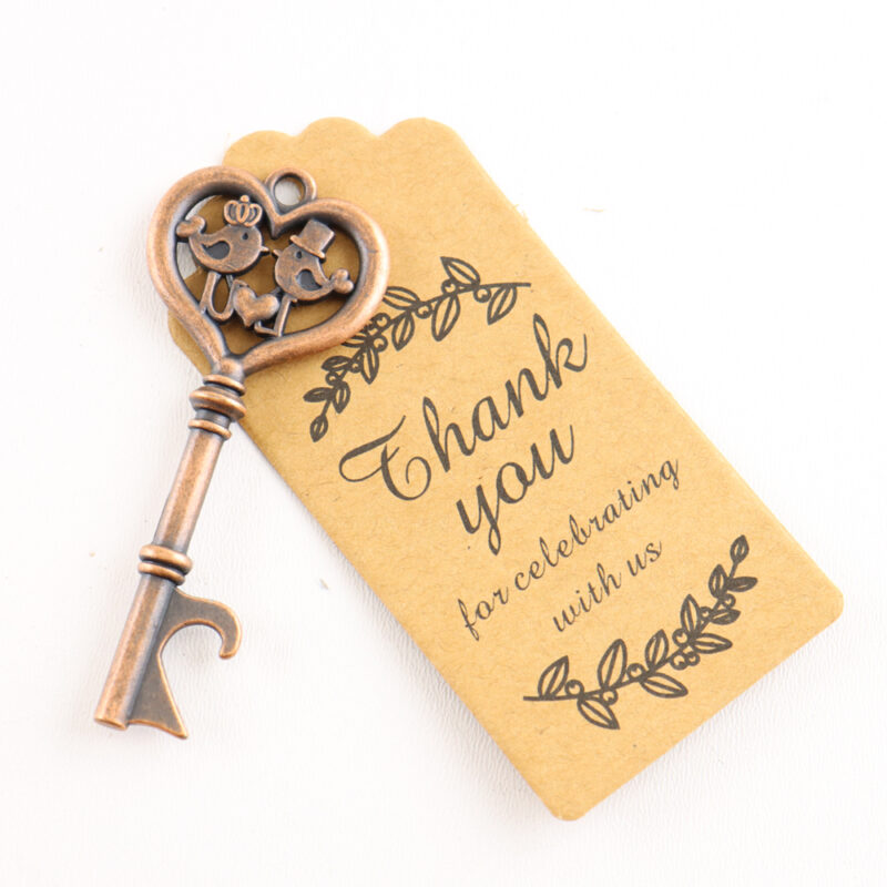 Cadeauzakje bieropener met sleutelhanger