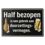 Half bezopen - Metalen borden — foto 1