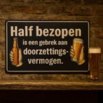 Half bezopen - Metalen borden — foto 3