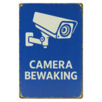 Camera bewaking - Metalen borden — foto 1