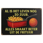 Frituur - Metalen borden — foto 1
