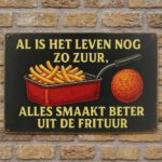 Frituur - Metalen borden — foto 3
