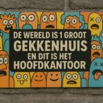 Gekkenhuis - Metalen borden — foto 3