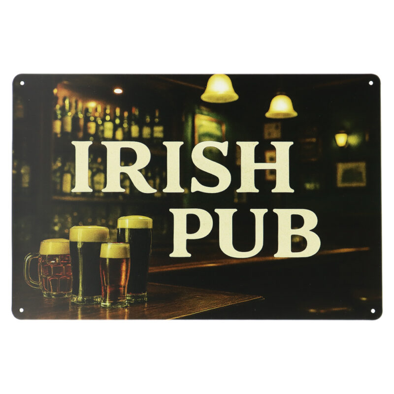 Irish pub - Metalen borden