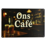 Ons cafe - Metalen borden — foto 1
