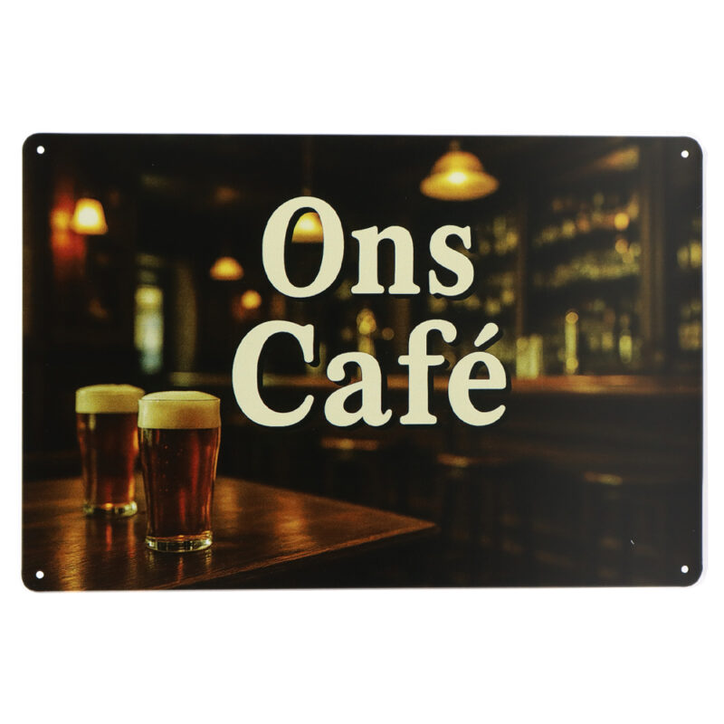 Ons cafe - Metalen borden