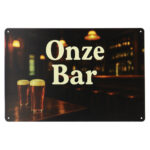 Onze bar - Metalen borden — foto 1