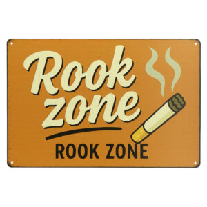 Rookzone- Metalen Bord