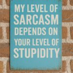 Level Of Sarcasm - Metalen Borden — foto 3